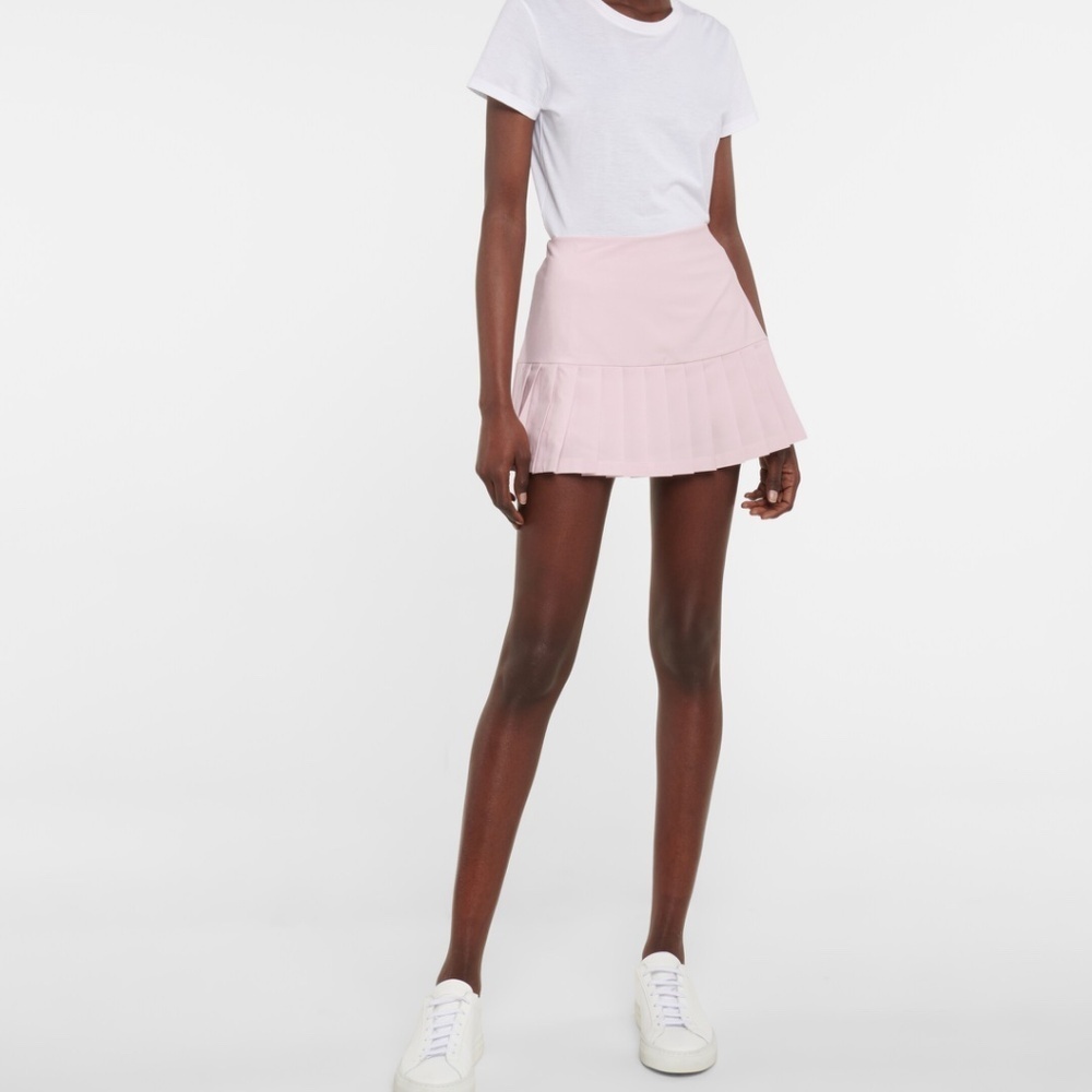 TORY BURCH SPORT Pink Pleated Miniskirt